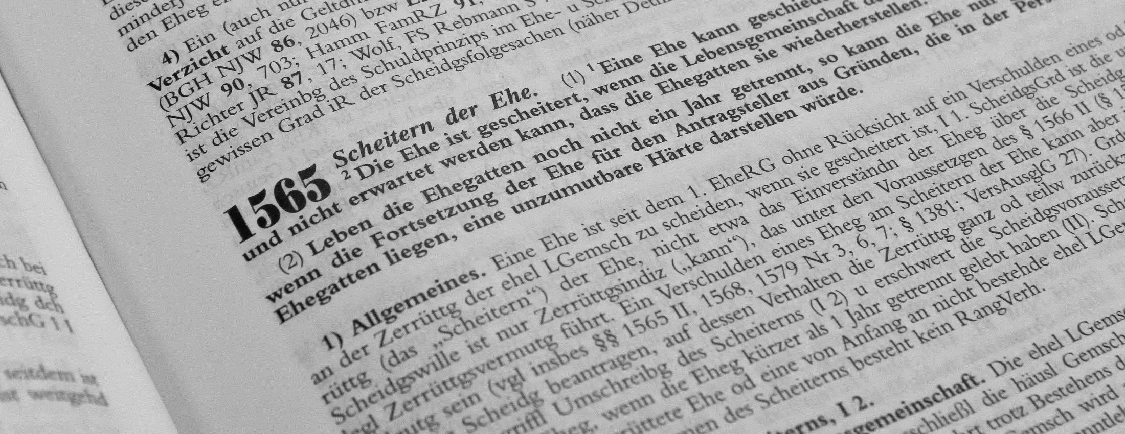 Ehescheidung und Folgesachen